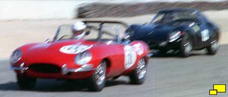 Jaguar E-Type /  Ferrari GTO racing