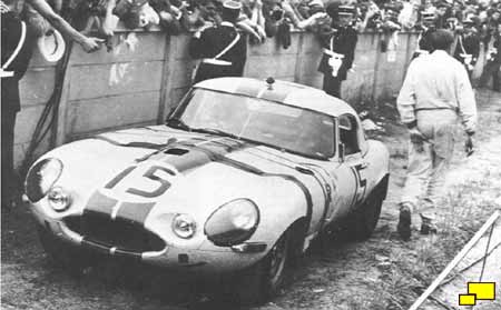 Lightweight Jaguar E-Type at LeMans