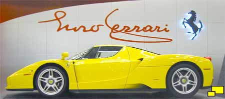 Enzo Ferrari on display at the LA Auto show