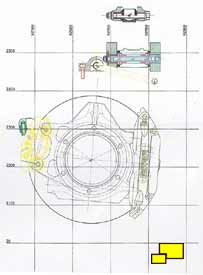 Ferrari Enzo brake drawing