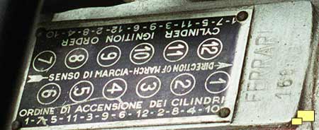 Firing order, Ferrari GTO