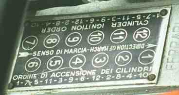 Ferrari GTO firing order