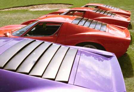 Lamborghini Miura engine louvers